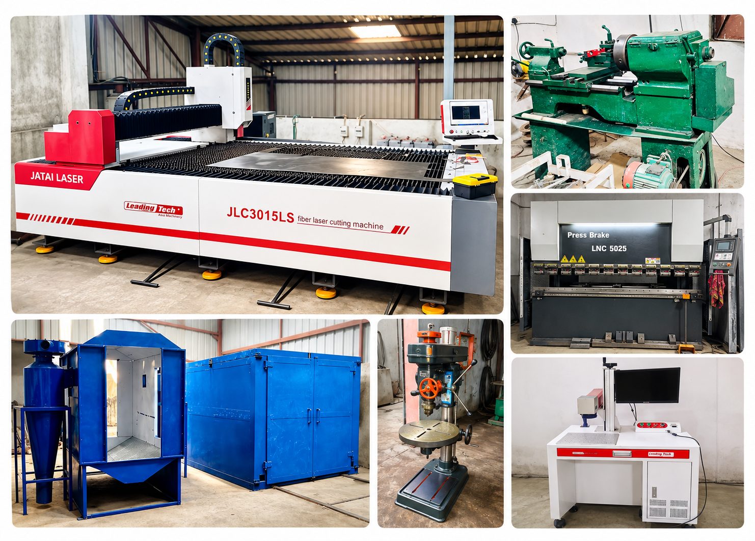 Hospitime hospital furniture manufacturing facility - fiber laser cutting machine, CNC press brake, lathe, drill press and fabrication machinery